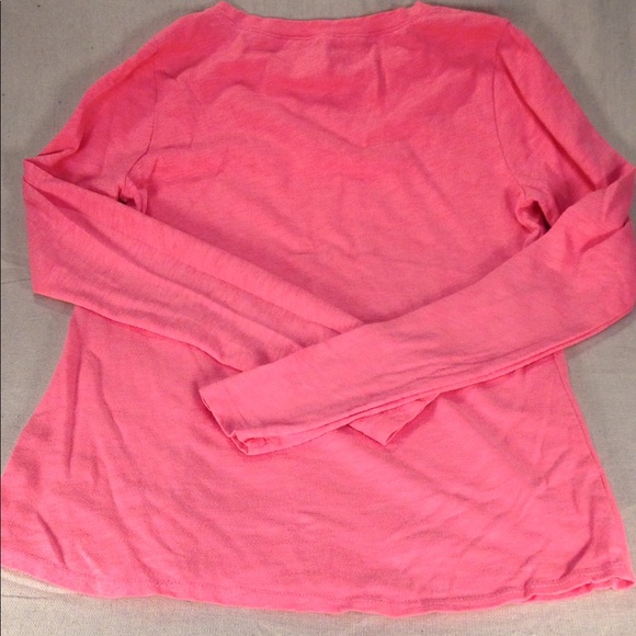 Crew Cuts Long Sleeved Tee in Bright Peony, 14 - Picture 3 of 4
